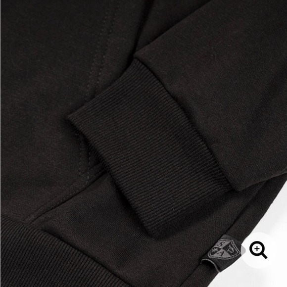 SA FLEECE SWEATSHIRT BLACK WITH ORANGE - L - Picture 2 of 4